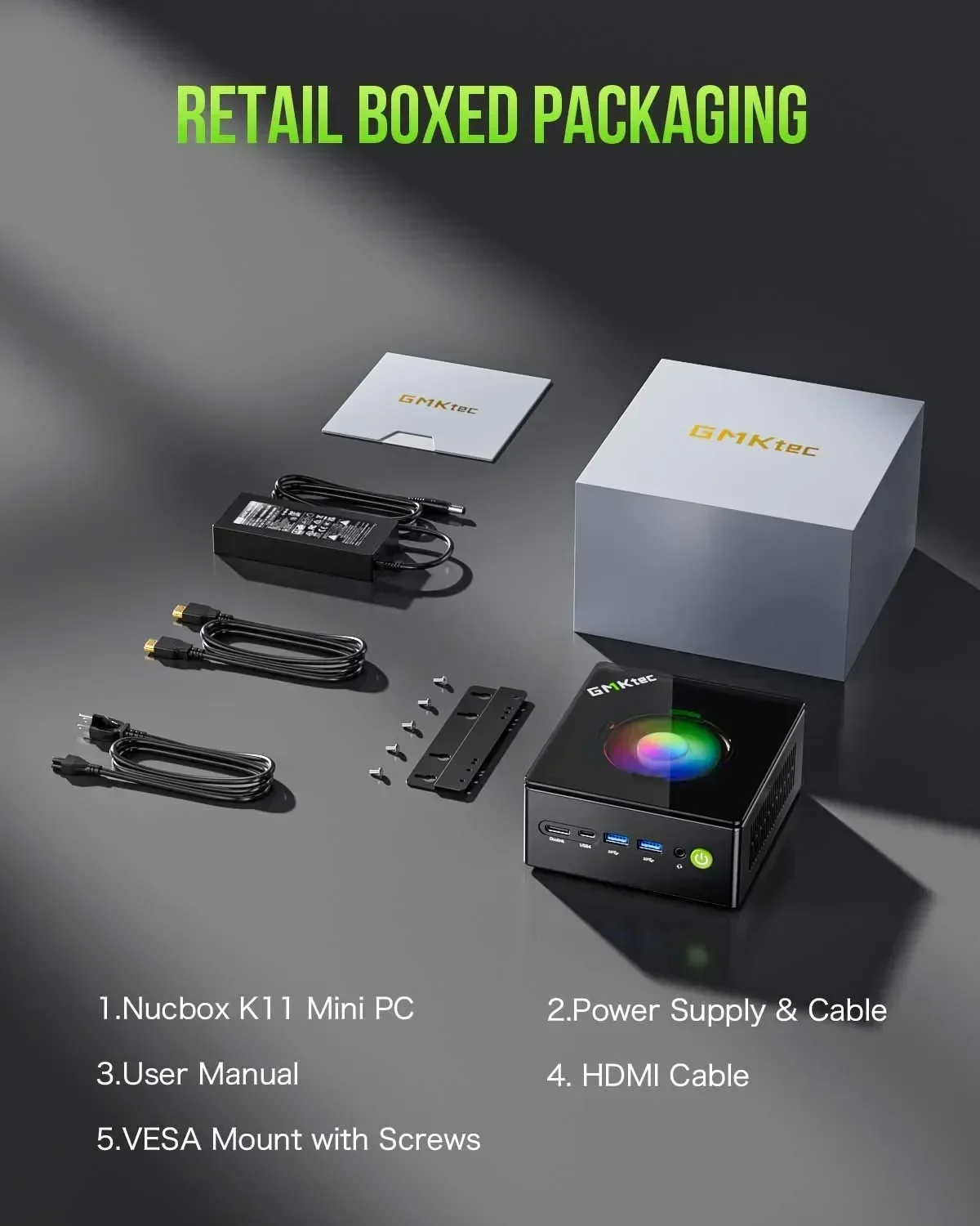 GMKtec K11 Ryzen 9 8945HS Gaming Mini PC Radeon 780M Windows 11