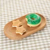 Walnut Wooden Tray Ins Wind Small Wooden Plate Japanese Rectangular Dinner Plate Cake Bread Coffee Tea Solid Wood Plate Tray 4