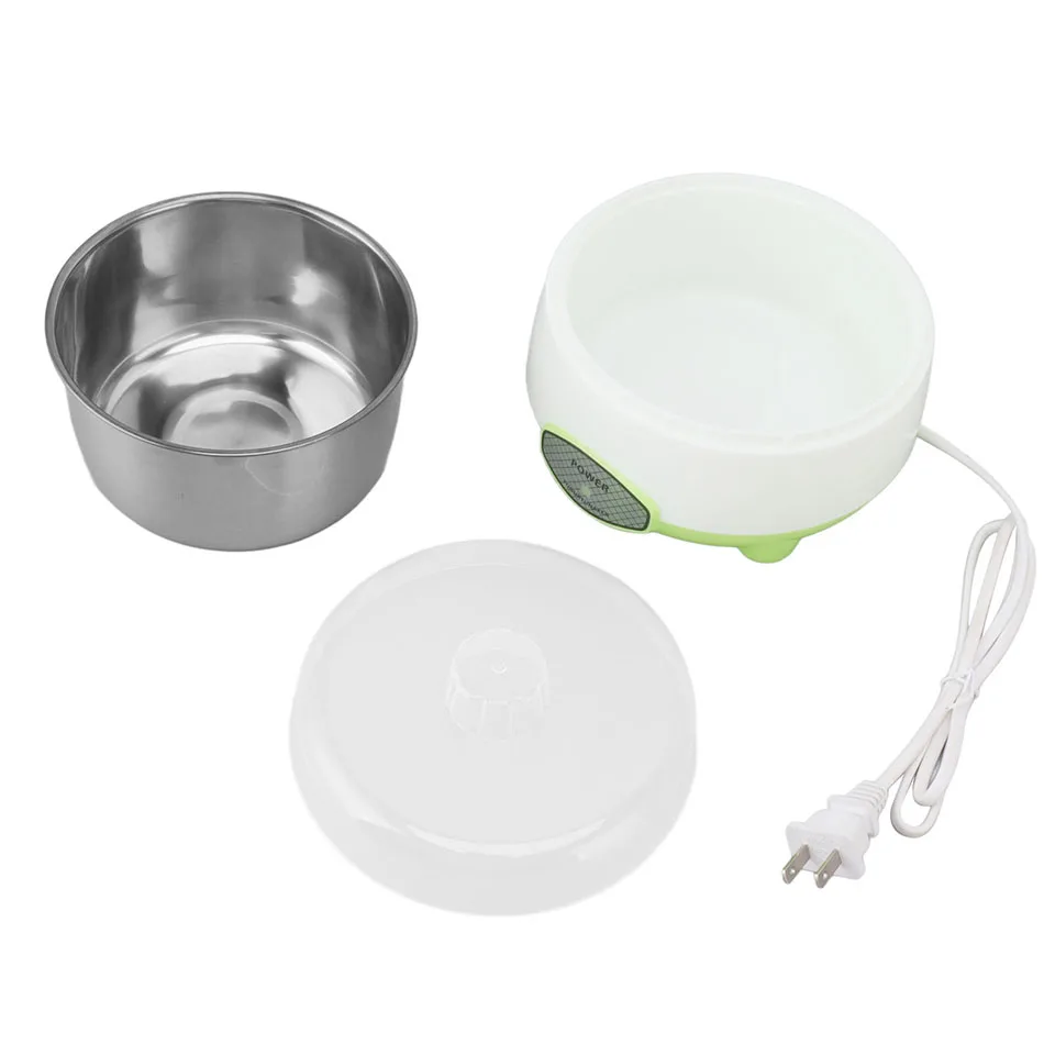 110V/220V Yogurt Maker Machine Stainless Steel Container Yogurt Maker for Homemade DIY Yogurt Green 15W DIY Yogurt Maker Machine