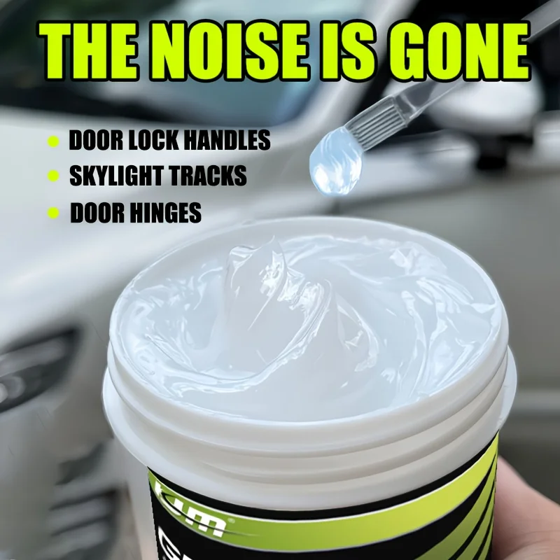Car door grease Hinge and track maintenance paste Sunroof/track lubrication Anti-stick and noise cancellation with brush
