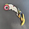 17cm Valorant Championships 2021 Karambit Rotatable All Metal Game Melee Weapon Traning Knife Claw Cosplay Prop Toys Home Decor 4