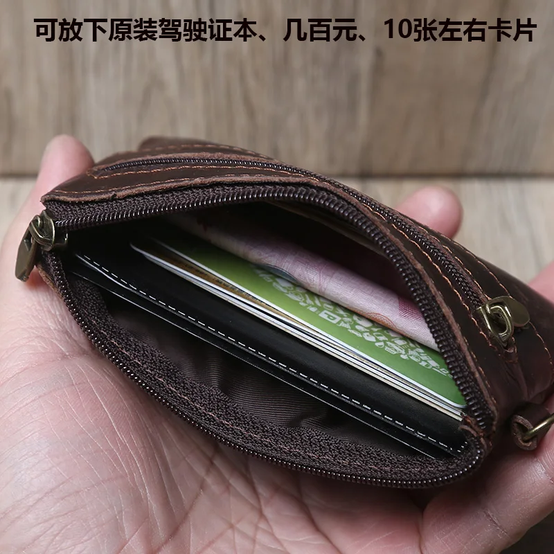 Vintage Leather Card Holder Cowhide Coin Purse Credit Card Bag Driver's License ID leather wallet,wallet card holder,card holder,credit card holder,credit card wallet,card wallet,id card holder,coin purse wallet,id card case,wallet card bag