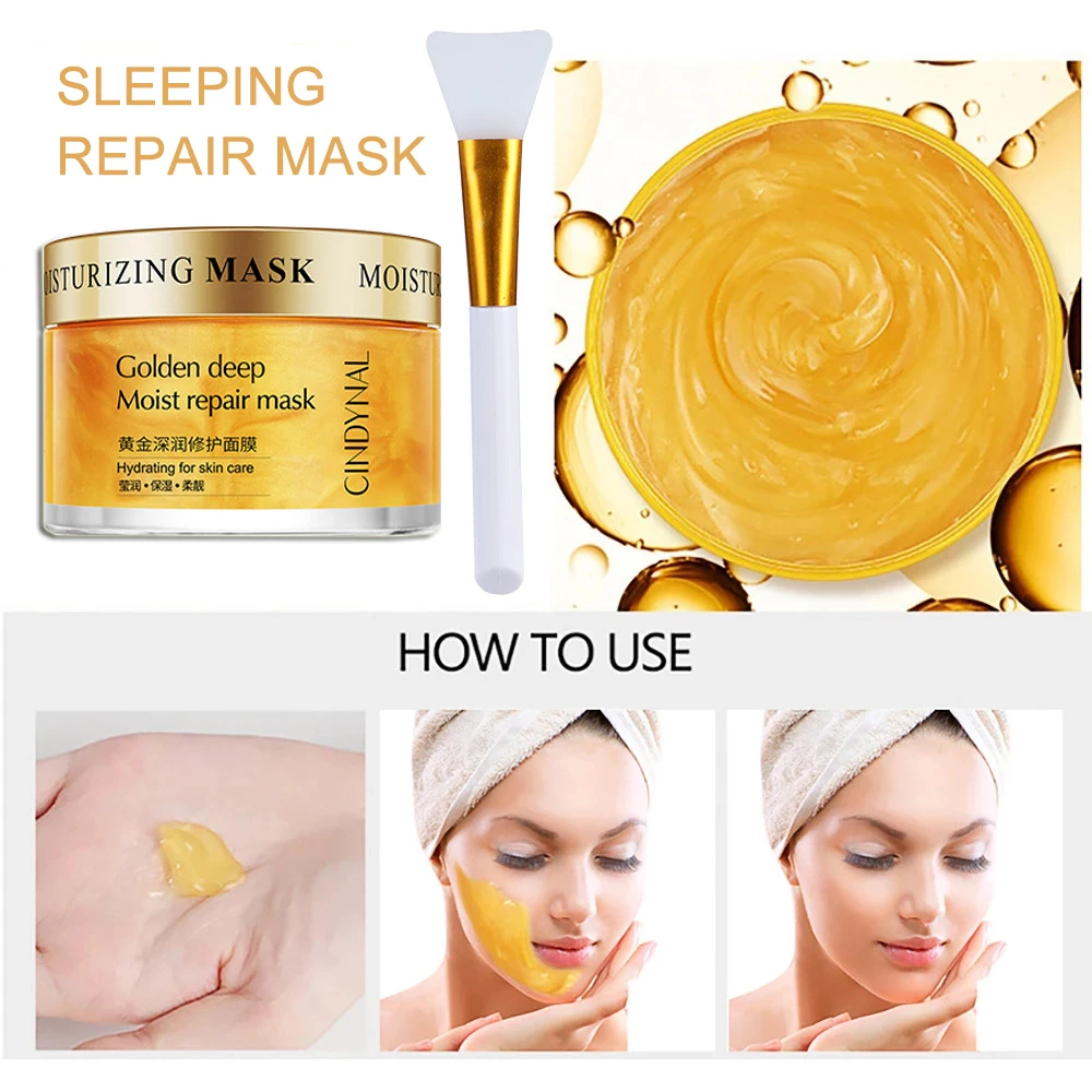 24K Gold Skin Care Sets Whiten Facial Mask Face Moisturizer Serum Anti Age Hyaluronic Acid Serum Eye Cream Women Korean Cosmetic