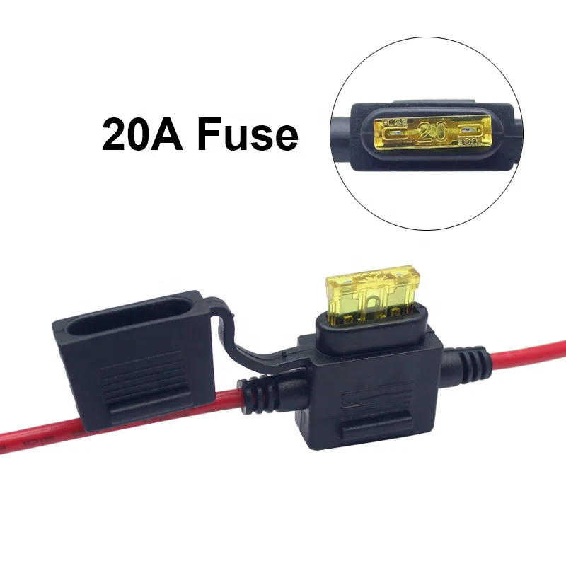 100A 12V 32V MAXI Blade Fuse 6 AWG 8AWG 10AWG 1015 600V Car Maxi Waterproof Fuse Cover Automobile Inline Holder