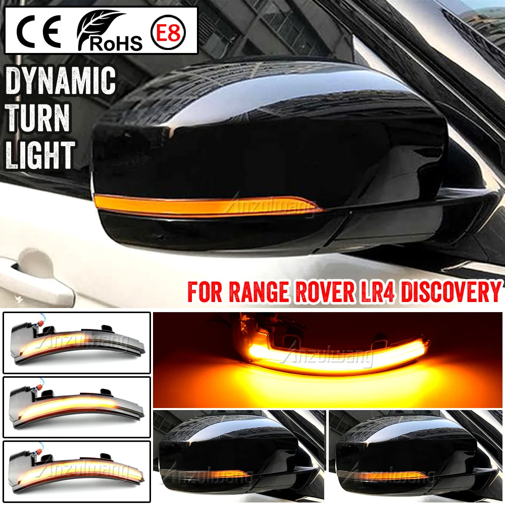 

Dynamic Turn Signal LED Rear View Mirror Light For Land Rover Discovery 4 LR4 L462 Range Rover Sport L494 Evoque MK IV L405
