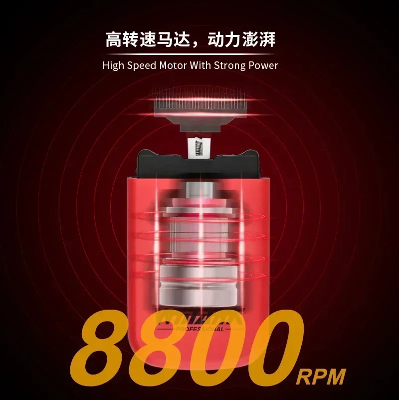 Professional Hair Clipper WMARK NG-7901 Ultra Thin Men Shaver Mini Stainless Steel Titanium Plated Two Blade Mesh Razor hair clipper electric shaver