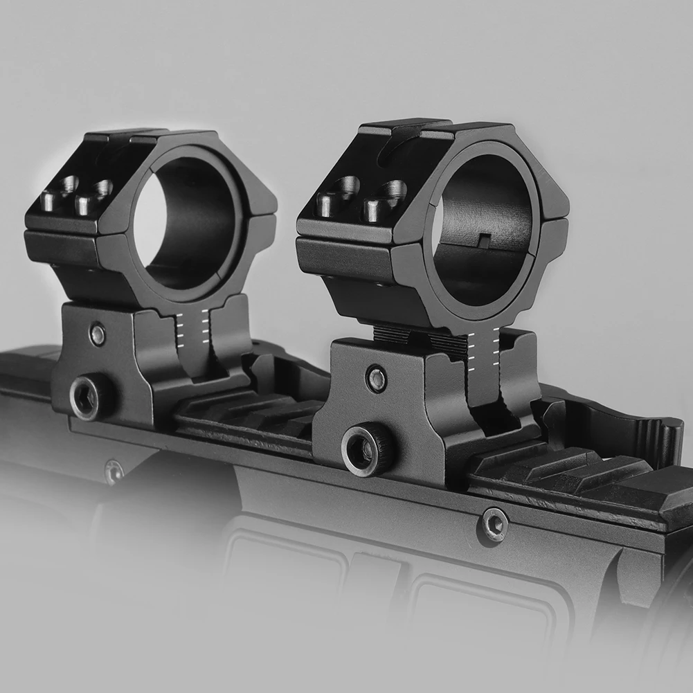 유니크파이어 2개 M3020KC QD 퀵 릴리즈 1인치 25.4mm/30mm 스코프 링 로우 프로파일 23mm 도브테일 레일 마운트 QD 링