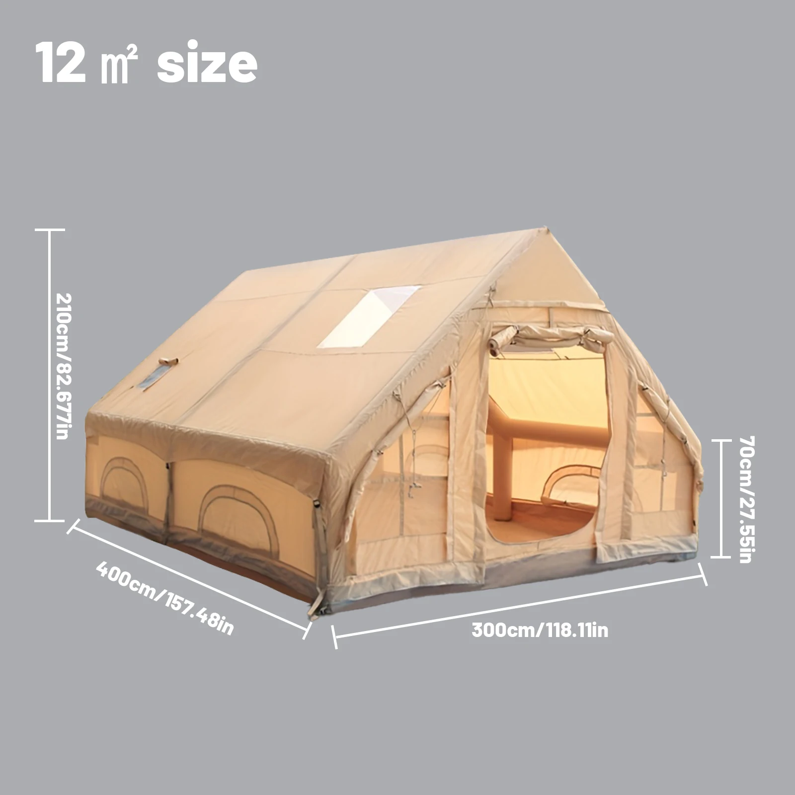 Inflatable 4-8 Person Camping Tent 4