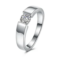 Charm 925 Sterling Silver Rings For Women Shining crystal size 7/8/9/10 Fashion Party Gifts engagement wedding Jewelry 1