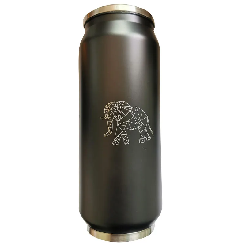 GOURDE BIDON,Dark Blue Black-750ml--Bouteille isotherme en acier inoxydable, 500 2500ml, avec