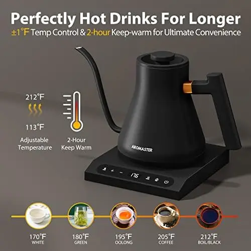 Adjustable Temperature Pour-Over Kettle