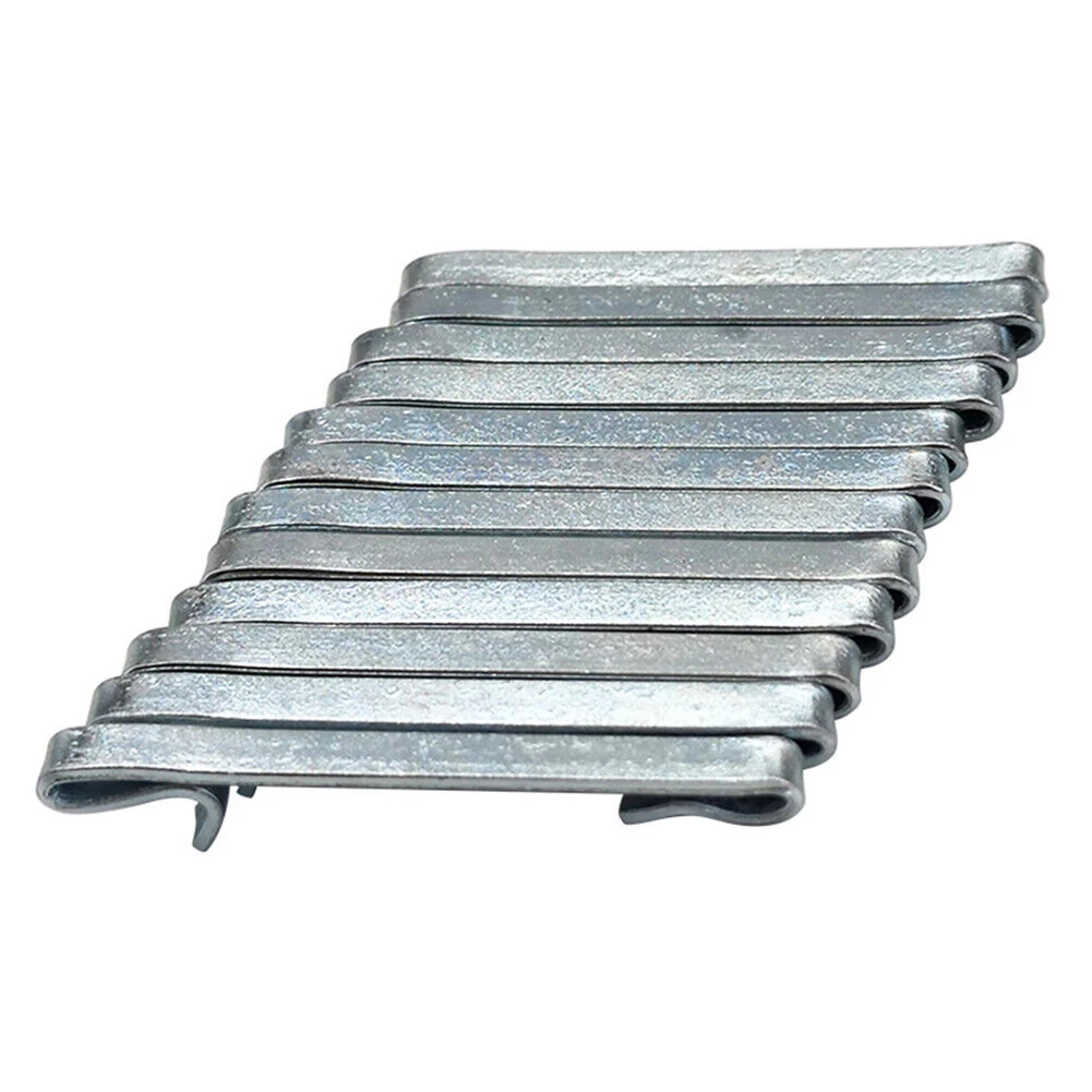 Box Drawer Slide Spring Keeper Clip Double Loop Style Front Metal Parts Replacement Silver Universal Vehicle 12*