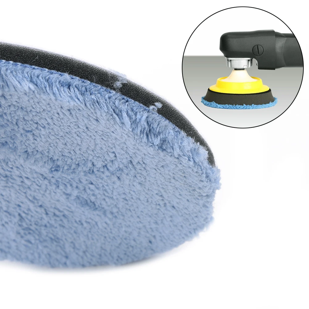 

5" Microfiber Polishing Buff Clean Pad Disc For Car Care Detailing Waxing Parts Car Exterior Polishing Disc