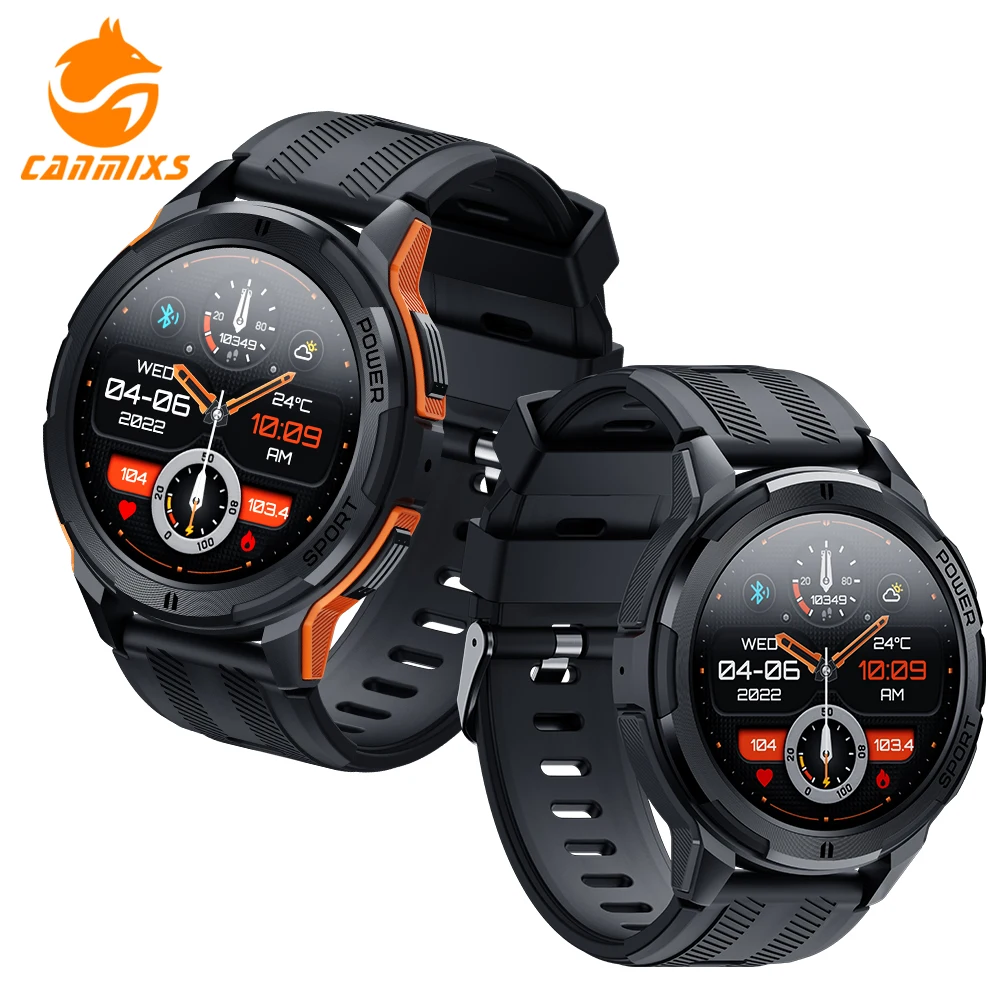 CanmixsSmartWatchMenWaterproofBluetoothCallSmartwatchfor