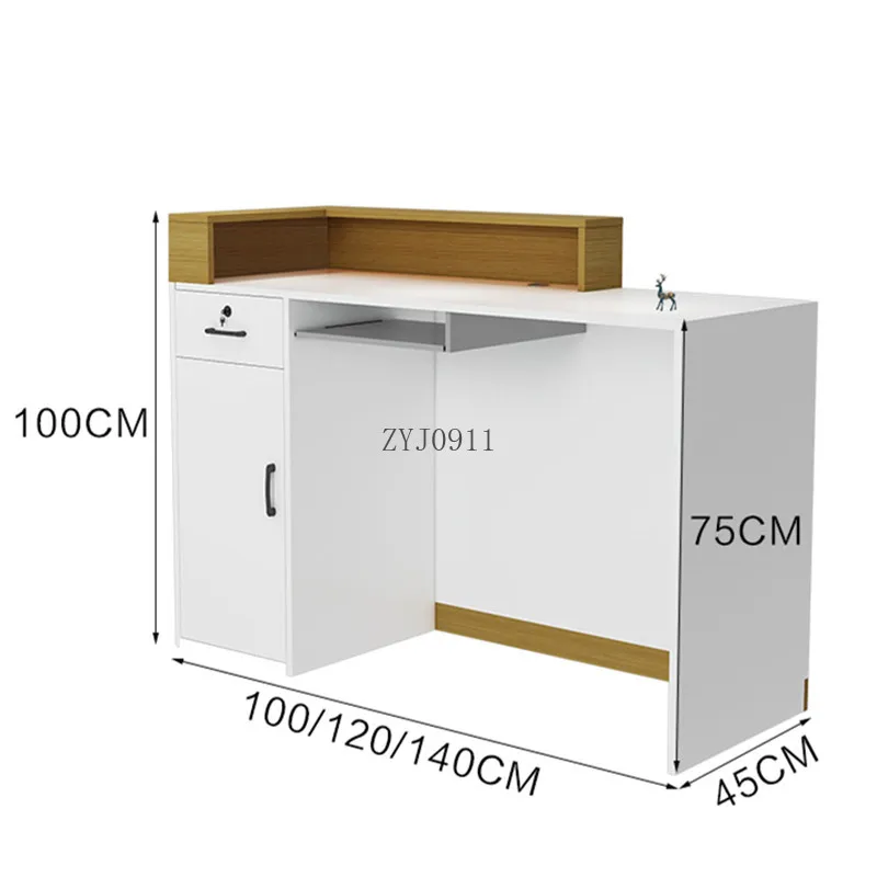 *S Modern design office counter luxury office desk table front desk business clinic salon small reception