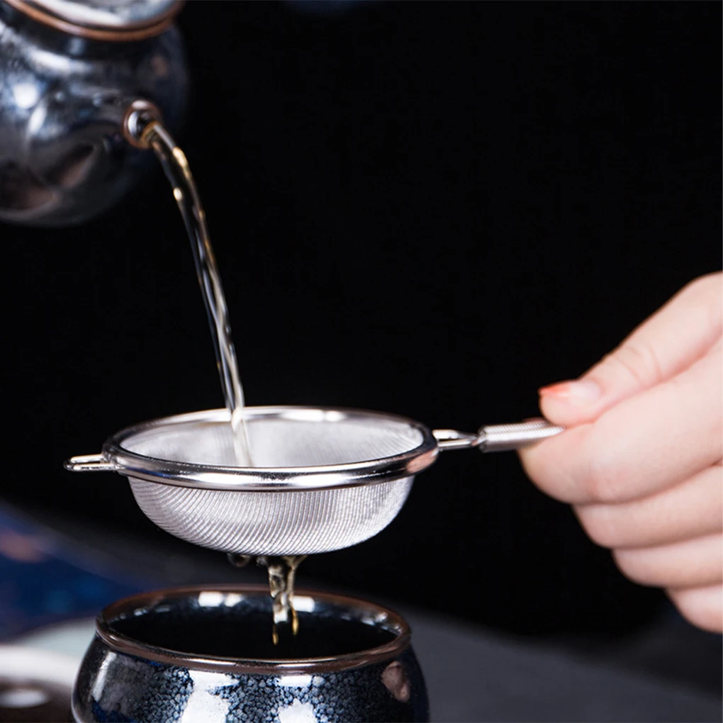 Stainless Steel Strainer Mesh Water Scoop Tools Doublelayer Filter Sifter Colander Sieve