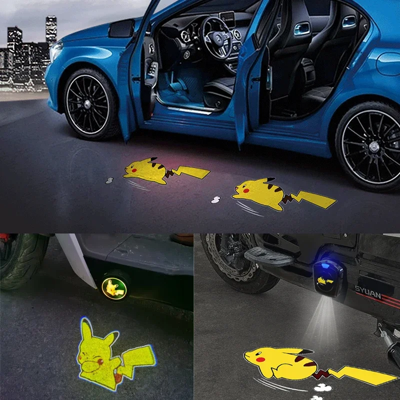 ピカチュウ車のドアプロジェクター LED シャドウライトランプ