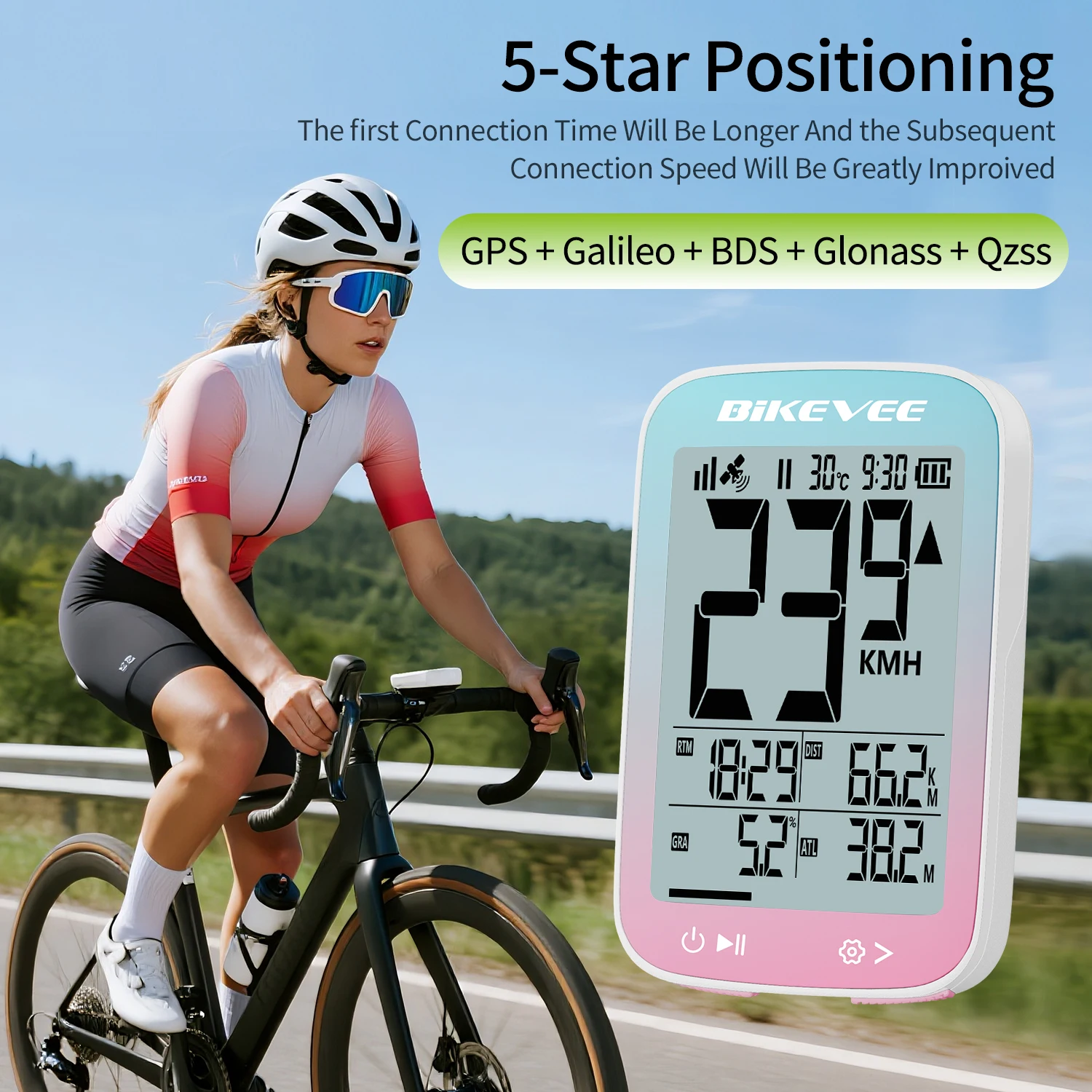 Wireless GPS Bike Computer 3