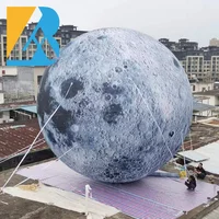 Customized LED Lights Large Inflatable Moon Balloon for Planetarium Display Toys 1