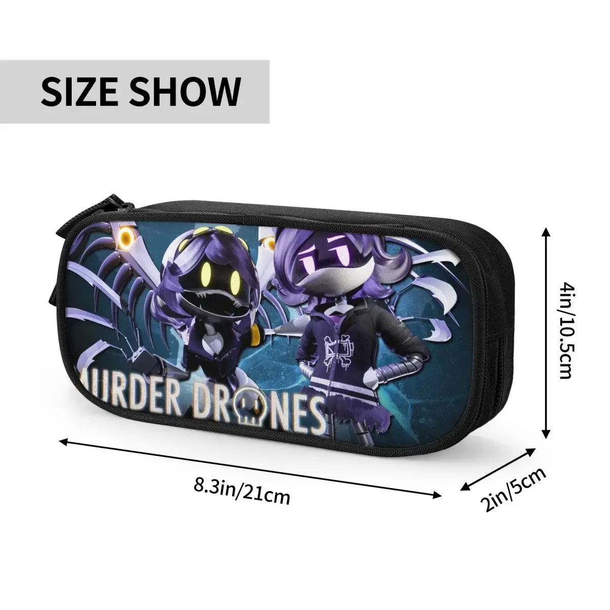 Murder Drones Pencil Cases Uzi Doorman Pen Bags for Student Large Storage Students School Gift Pencil Box 6