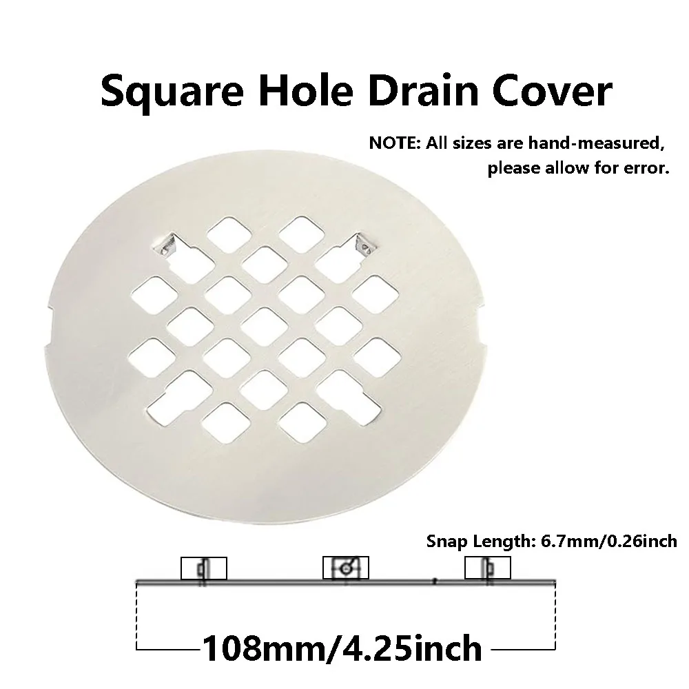 Bathroom Drain Cover Bathroom Accessories Stainless Steel Filter Kitchen  Floor Drain Cover Copper Anti-block Square Round 1pcs - AliExpress