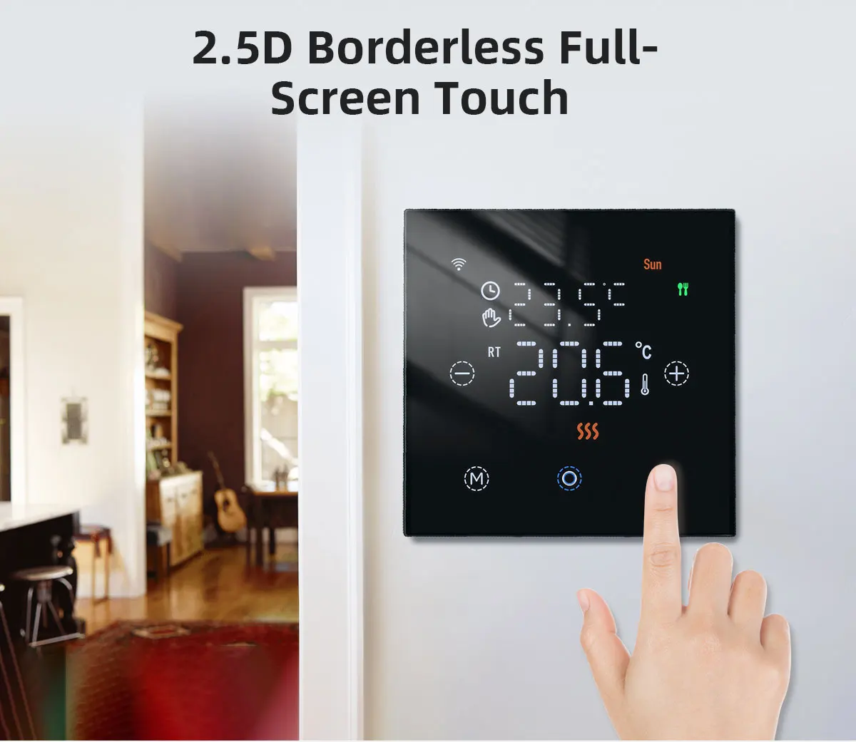 Tuya Smart WiFi Touch Screen Thermostat Electric/Water/Gas Boiler Floor Heating