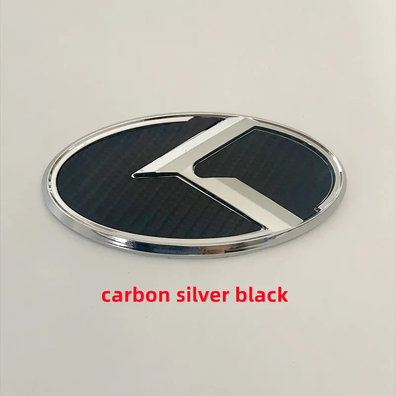 기아 스포티지 쏘렌토 옵티마 포르테 리오 스팅어 K5 용 3D ABS K 로고 자동차 앞 후드 뒤 트렁크 로고 엠블럼 배지 스티커 1개