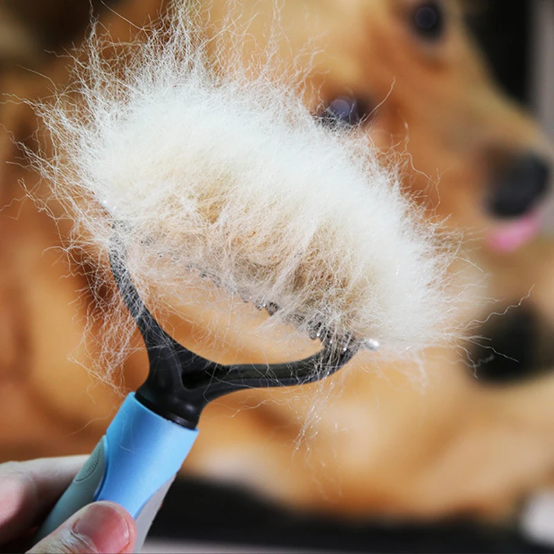 Pet Dog Cat Hair Removal Comb Deshedding Hair Removal Trimmer Brush Grooming Tool for Long Curly Pet Dog Products