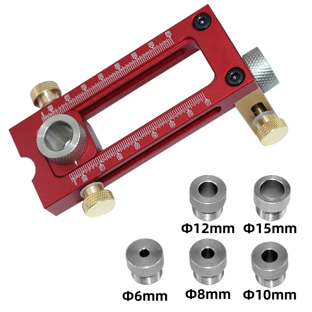 2 In 1 Drill Guide Doweling Jig Bed Screw Punch Locator