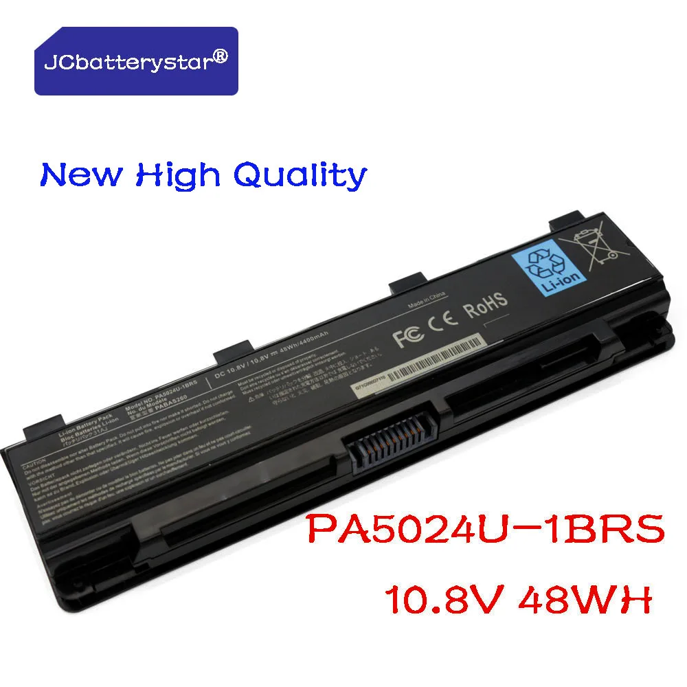 Оригинальный аккумулятор JC PA5024U для ноутбука Toshiba Satellite C800 C850 C870 L800 L830 L840 L850 L870 PA5025U PA5024U-1BRS PABAS260