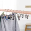 1 Pcs Anti-Slip Stainless Steel Trouser Hangers Coat Hangers Skirt Clip Garment Clothes Hanger Trousers Adjustable Rack Clip 2