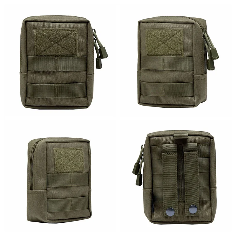 Tactical 600D Outdoor Waist Bag Molle Pouch Tool Zipper Waist Pack Hungitng Accessory Belt Pouch 5