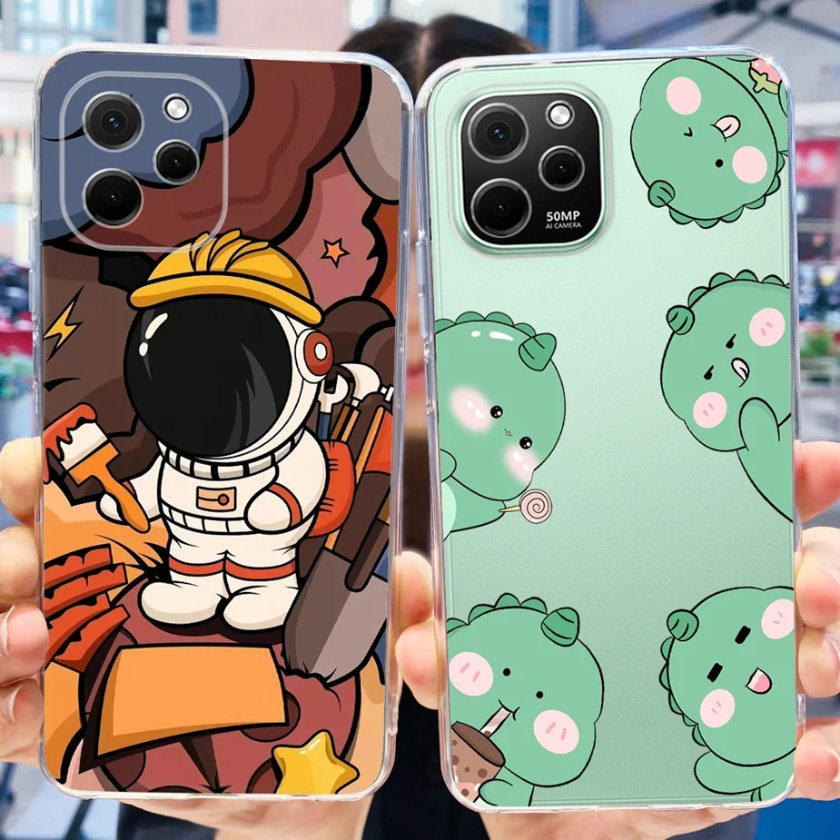 Stylish Painted Soft Silicone Phone Case - Huawei Nova Series
