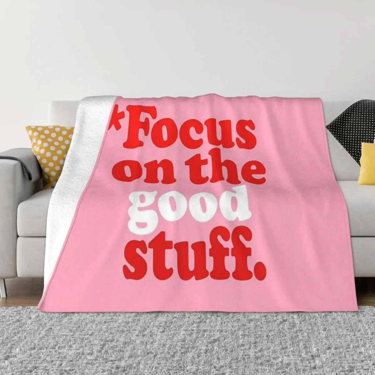 Focus Sulla Roba Buona Versione Rosa E Rossa Copriletto Sul Letto Anime Ultralight