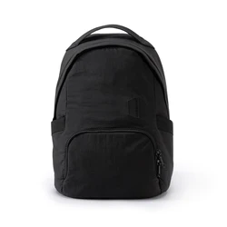 Chic Women's Nylon Backpack - Stylish Anti-Theft Waterproof School & Travel Bag (Black)