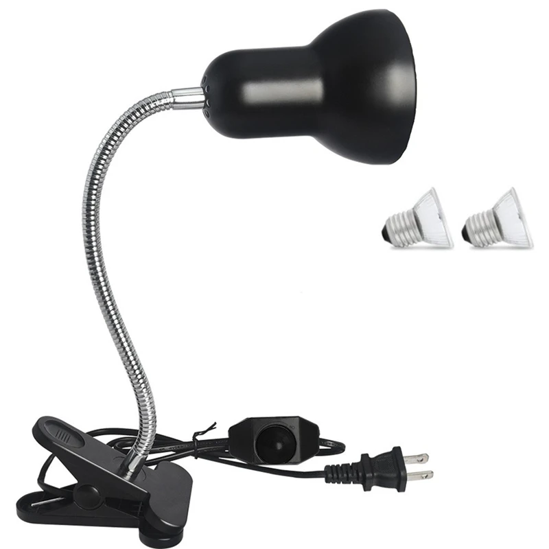 Reptile Heat Lamps, UVA/UVB Turtle Aquarium Tank Heating Lamps For Lizard Turtle With 2Pcs E27