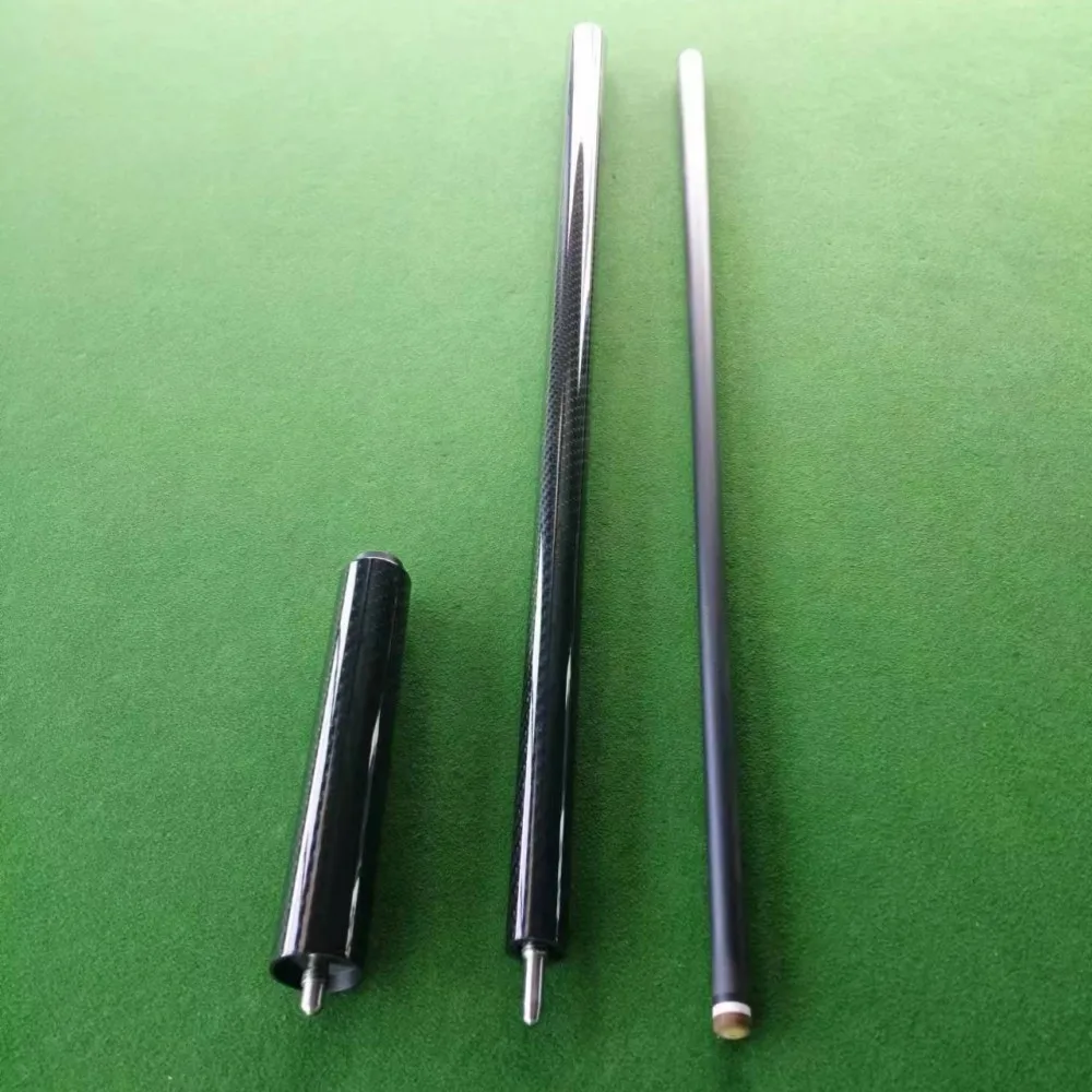 High Quality 3K Carbon Fiber Pool Cue 12.4mm Play Billiard Pool Cue 147cm With 18cm Carbon Extension Customizable
