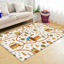 

Tapis Rectangle Flannel Carpet Non Slip Bedroom Children Carpet House Patter Carpet Room Decor Play Mat Kid Rug Mat Alfombra