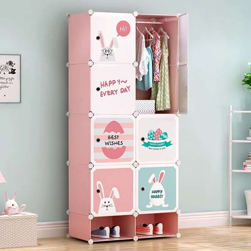 Space Saving Mini Closet Cheap Portable Exterior Garden Modular Minimalist Modern Open Wardrobe Placard Ropero Trendy Furniture 4