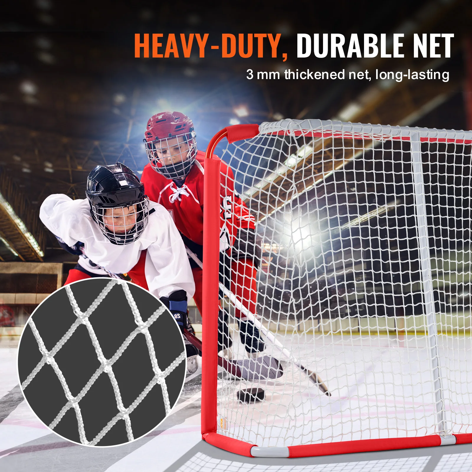Steel Youth Street Hockey Goal Portable Net for Kids Training