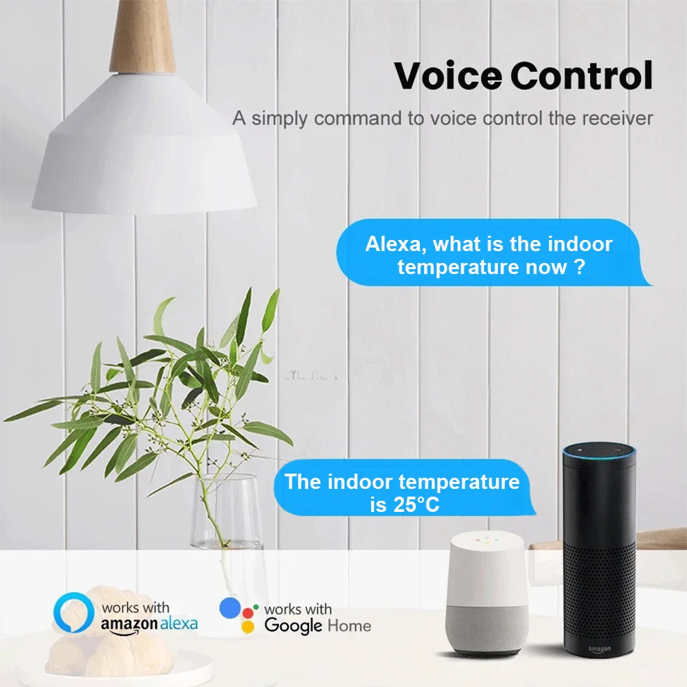 Loginovo Tuya ZigBee Smart Home Temperature And Humidity Sensor APP Remote Monitor Google Assistant and Tuya Zigbee Hub temperature humidity meter,temperature humidity sensor
