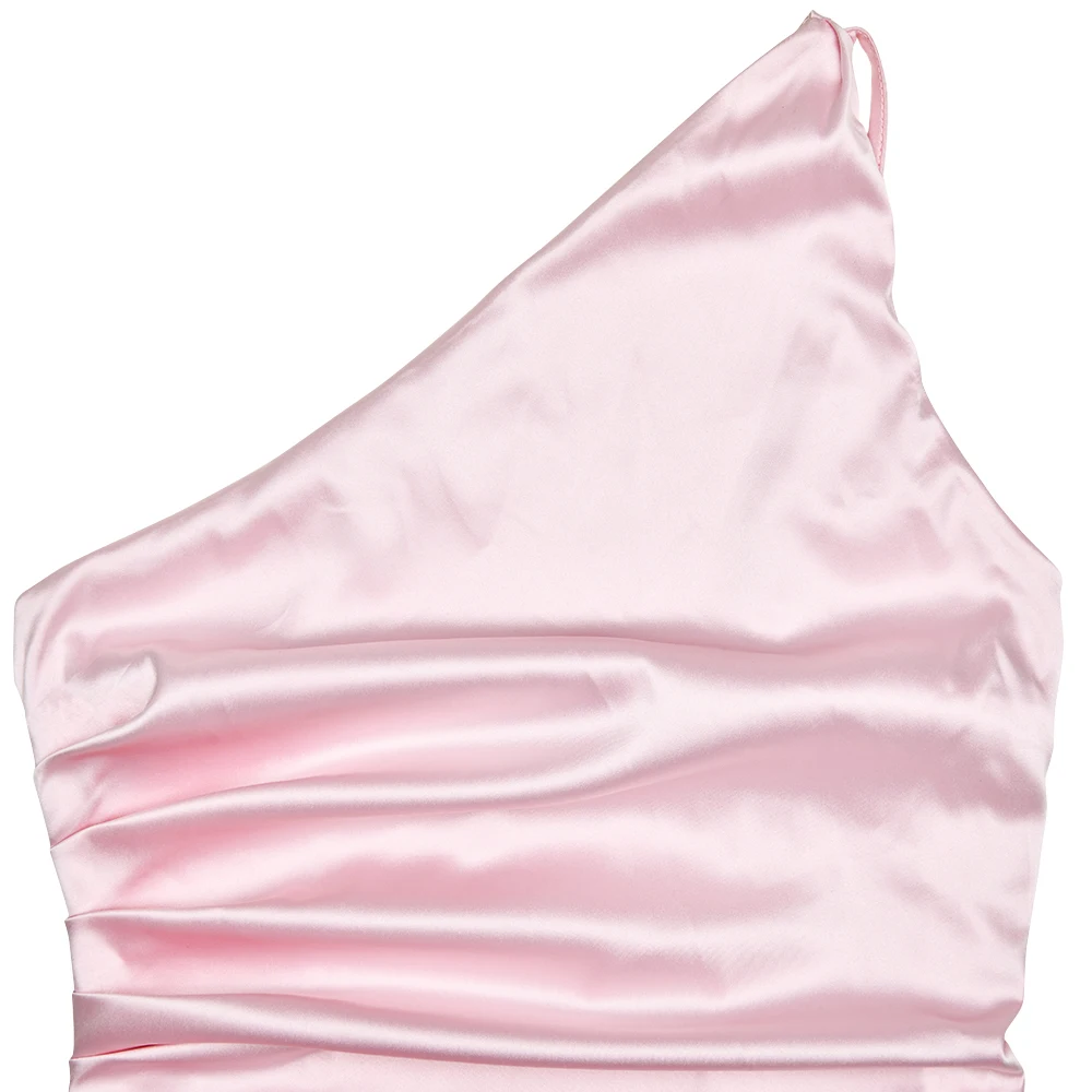 Elegant Satin Sleeveless Bodycon Ruffle Irregular Long Dress Women Sexy Backless Party Evening Dress Autumn New Vestido