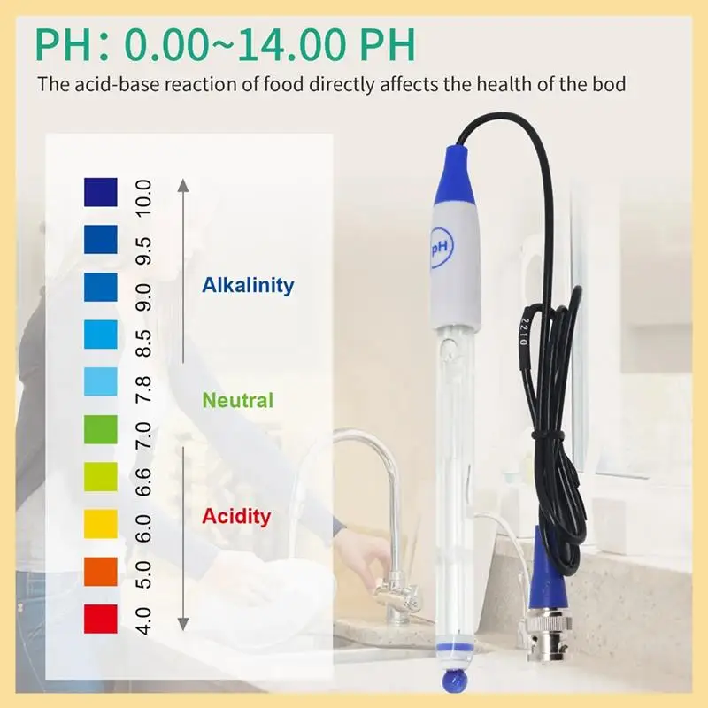 GOOD-PH Replacement Probe Aquarium Hydroponic Laboratory Electrode PH Sensor Potential Test BNC Q9 Connector