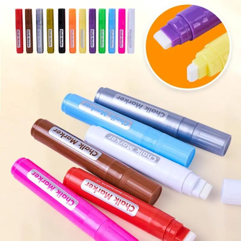 지우기 가능한 액체 초크 마커 15mm 팁 컬러 액체 초크 펜 광고 LED 보드 유리 창 및 예술 프로젝트 896C
