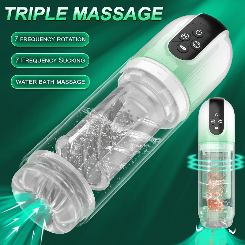 Rotating Sucking Water SPA Automatic Male Masturbators Real Pussy Adult Masturbation Sex To_voghion.com