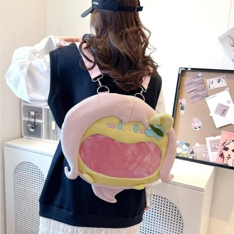 My Little Pony Plush Mouth Bag Pinkie Pie Itabag Translucent Display Large Capacity Portable Storage Holiday Gift Commuting