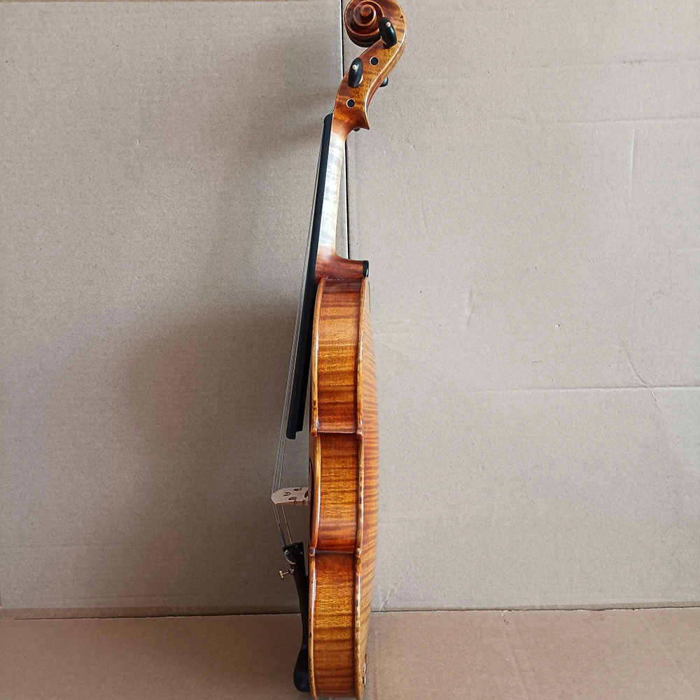 Strong tone！ Guarneri model Copy Handmade Single board violin 4/4 retro Oil varnish Violin professional Musical Instruments