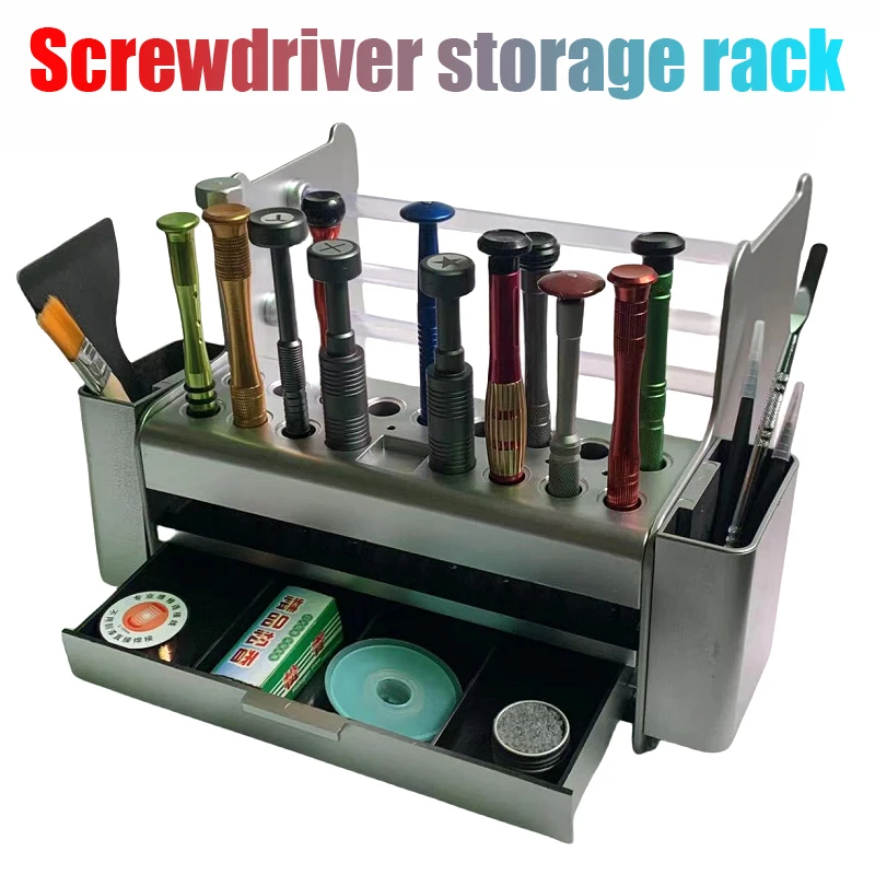 

Многофункциональный держатель для ручки с боковыми краями, пластиковый инструмент, пинцет для сортировки, отвертки, паяльная паста и проволочная коробка