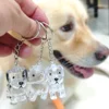 Pet Fur Memorial Keychain Transparent Dog/Cat Hair Storage Pendant Hair Collector WIth Key Ring for Pet Lovers DIY Souvenir Gift 5