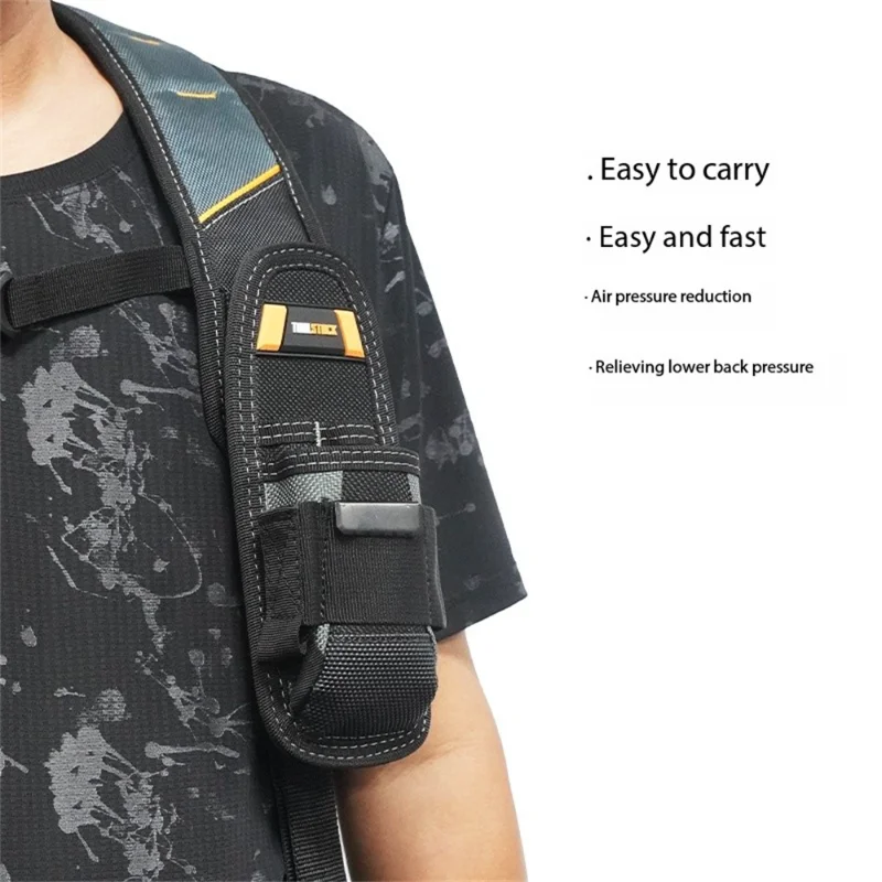 TOOLSTACK Durable Adjustable Work Belt with Shoulder Strap - Wear-Resistant Oxford Fabric